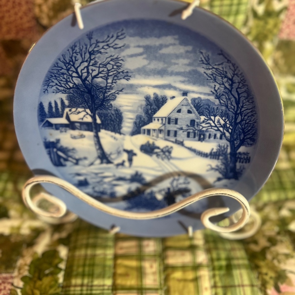 Currier and Ives, Vintage Decorative Plate